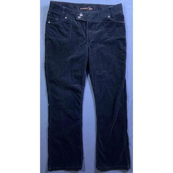 Denim - Vintage RIDERS COPPER Flocked Ombré Corduroy Large Bootcut 15/16M 36x31 Stretch